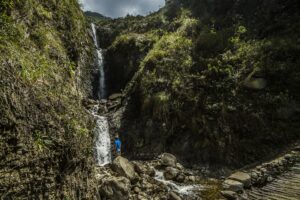 A Waterfall on the Salkantay Trek | Luxury Peru Holidays | The Ultimate Travel Company