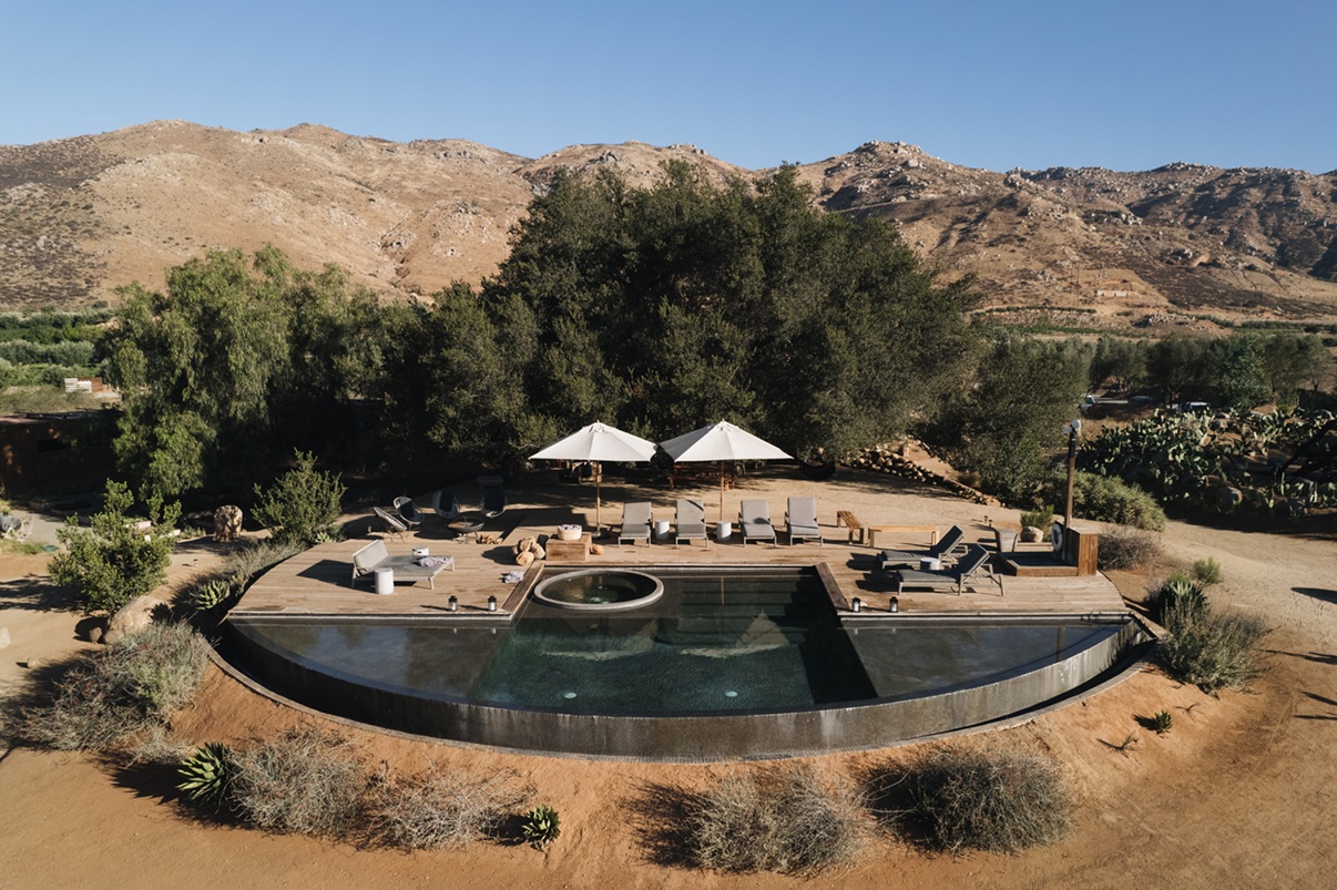 Aerial View of Casa Ocho, Bruma Wine Resort | Luxury Mexico Holidays | The Ultimate Travel Company