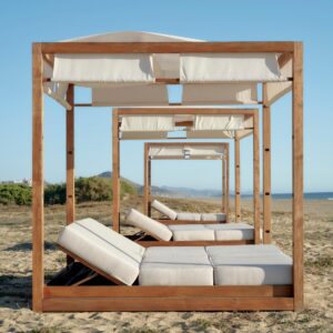 Sun Loungers on the Beach at Kimpton Mas Olas Resort & Spa | Luxury Mexico Holidays | The Ultimate Travel Company