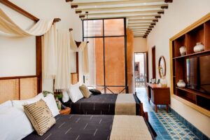 Twin Bedroom at Hotel CIGNO, a Luxury Hotel in Merida | Luxury Mexico Holidays | The Ultimate Travel Company