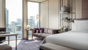 A Bedroom at The Four Seasons Hotel Seoul | Luxury South Korea Holidays | The Ultimate Travel Company