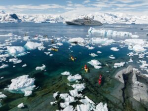 Tip of The Silver Endeavour, part of the Silversea Collection | Luxury Antarctica Cruises and Holidays | The Ultimate Travel Company