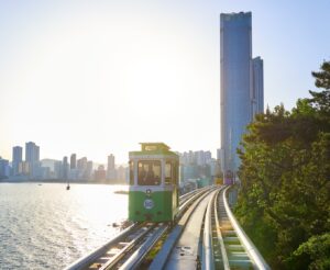 Haeundae Blue Line Park Cable Car Ride in Busan | Luxury South Korea Holidays | The Ultimate Travel Company