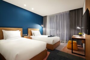 Twin Bedroom Room at the Hilton Hotel in Gyeongju | Luxury South Korea Holidays | The Ultimate Travel Company