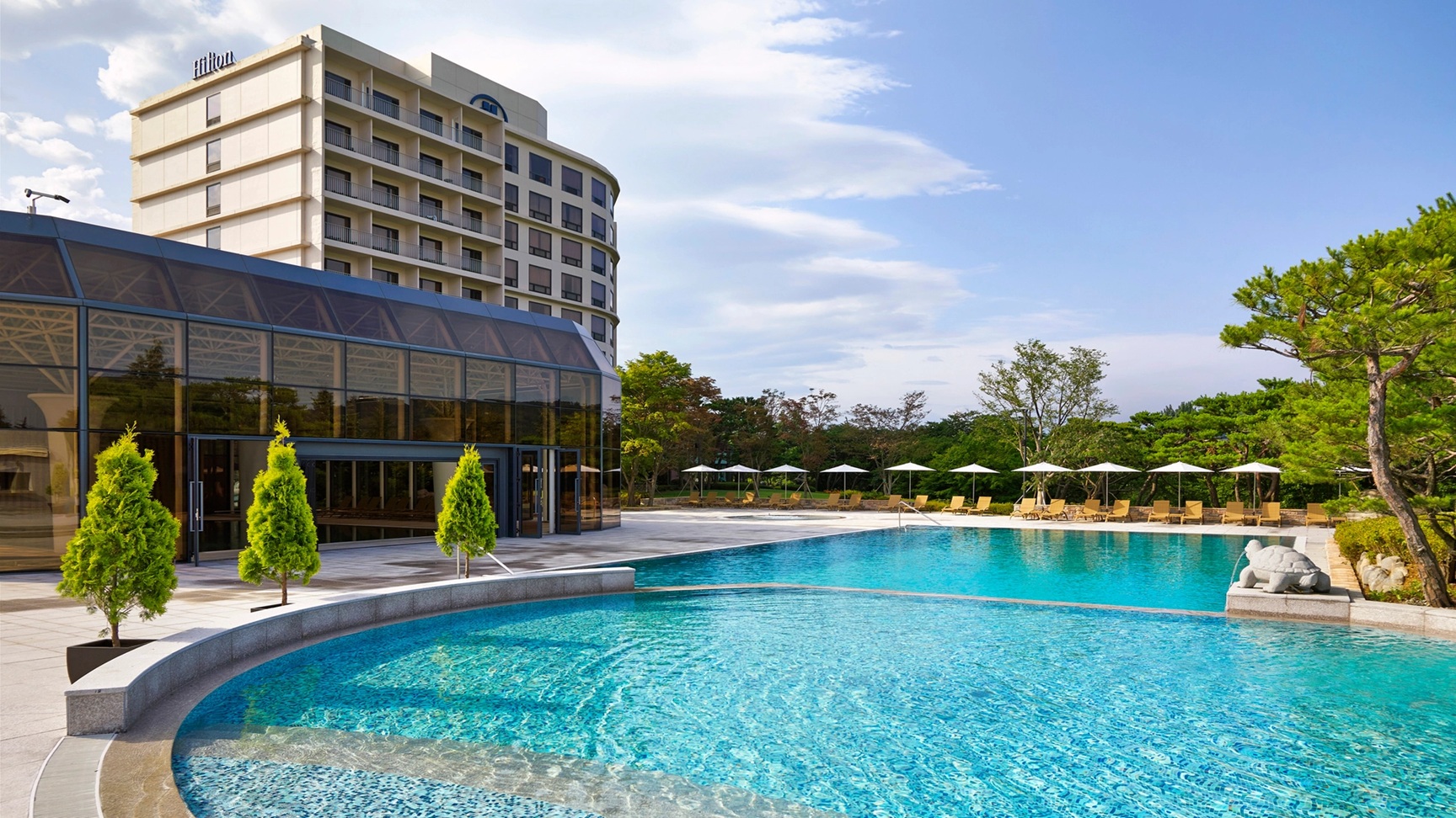 The Hilton Hotel Pool in Gyeongju | Luxury South Korea Holidays | The Ultimate Travel Company