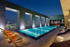 Rooftop Pool at L7 Hongdae by Lotte in Seoul | Luxury South Korea Holidays | The Ultimate Travel Company