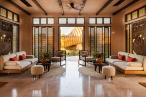 Welcome Lounge at Namia River Retreat in Hoi An | Luxury Vietnam Holidays | The Ultimate Travel Company