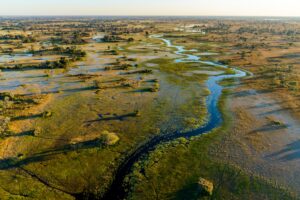 Aerial,View,Of,Okavango,Delta.,Botswana