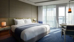 A Bedroom at Signiel Busan | Luxury South Korea Holidays | The Ultimate Travel Company