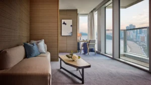 Panoramic View from a Room at Signiel Busan at Night | Luxury South Korea Holidays | The Ultimate Travel Company