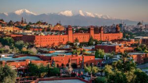 A,Breathtaking,Photo,Of,Marrakech,City,In,Morocco,,With,A