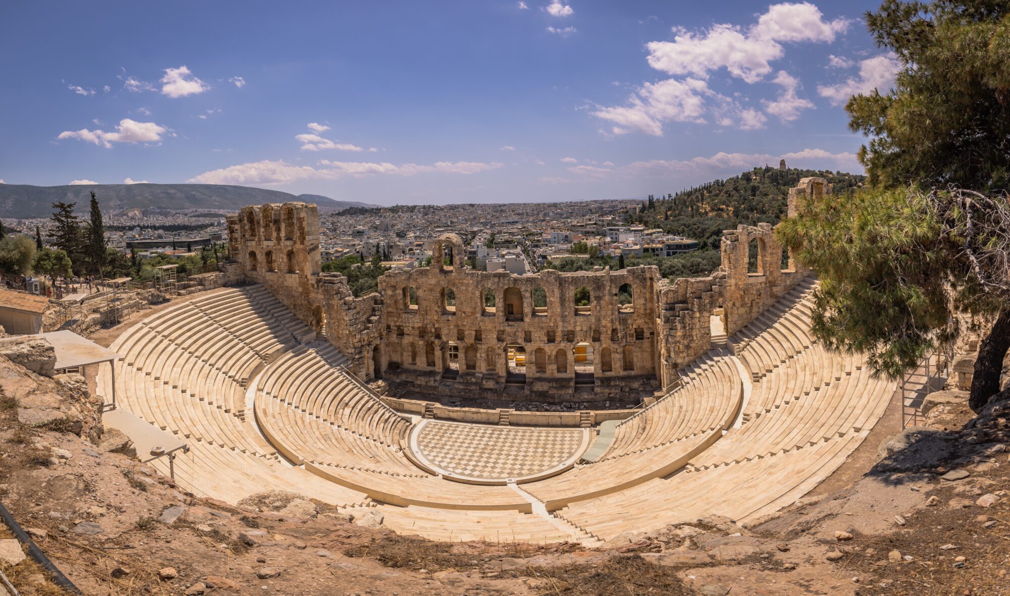 The,Mighty,Unesco,Acropolis,Of,Athens,,In,The,Center,Of