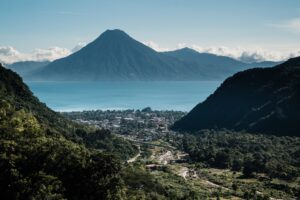 A,Breathtaking,View,Of,Lake,Atitlán,In,Guatemala,,Surrounded,By