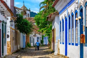 Old,Cozy,Street,Of,Historical,Center,In,Paraty,,Rio,De