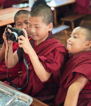 Monks with Camera shot by Wahyu Kelsall