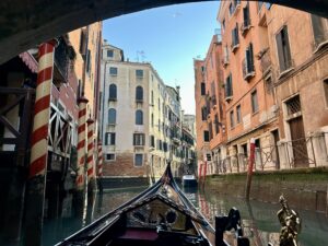 Views from a canal boat in Venice
