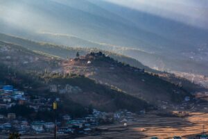 Beautiful,Paro,Landscape,View,From,Ta,Dzong,National,Museum,Of