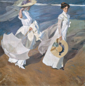 Joaquín_Sorolla_y_Bastida_-_Strolling_along_the_Seashore_-_Google_Art_Project