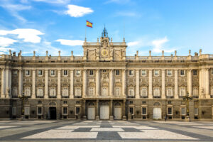 Royal,Palace,In,Madrid,In,A,Beautiful,Summer,Day,,Spain