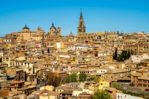 Toledo,Spain,Panoramic,Cityscape,Of,Old,Town,Historic,District,On