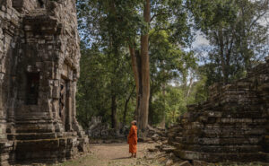 Monk at Angkor Wat