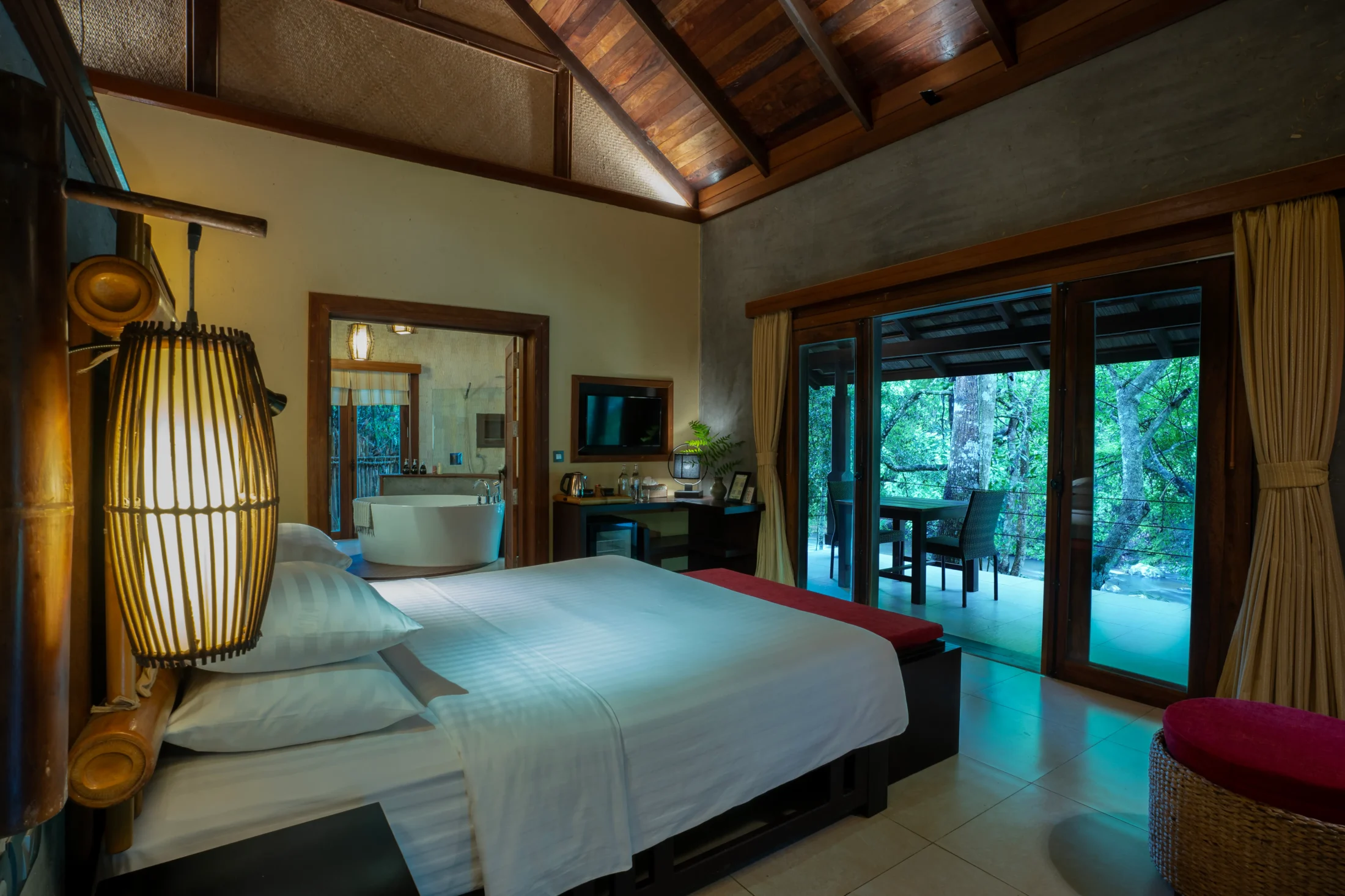 Room at Nam Kat Yorla Pa, a luxury hotel in Laos | Tailor-Made Laos Holiday | The Ultimate Travel Company