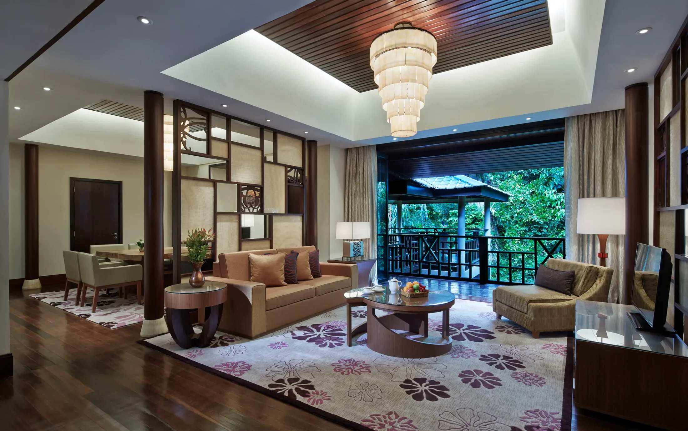 Presidential Suite Living Room at Mulu Marriott Resort & Spa | Tailor-Made Luxury Borneo Holidays 2025, 2026 & 2027 | The Ultimate Travel Company